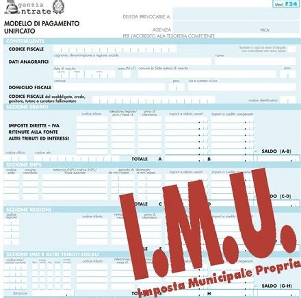 IMU: modello F24 semplificato si può scaricare online. Il problema delle rate