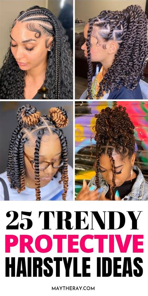 25+ Stunning Protective Hairstyles for Black Women | Hair styles, Quick ...