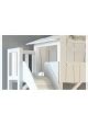 Lit Cabane Toboggan Avec Plateforme Mathy By Bols Laqu Blanc