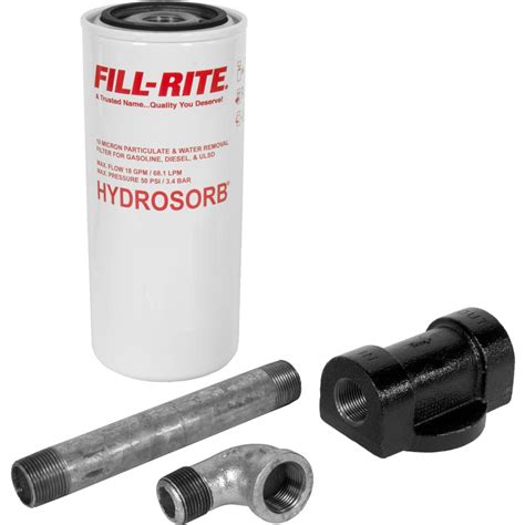 Fill Rite 1210ktf7019 Hydrosorb Filter Kit 18 Gpm10 Micron Xdp