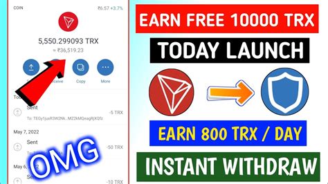 Claim Free 10 000 Tron Trx [payment Proof] How To Earn Trx Without