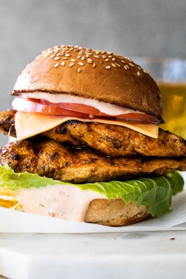 Easy Grilled Chicken Burgers Simply Delicious