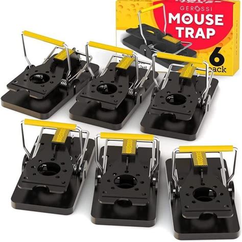 Lot de 6 pièges à souris instantanés for la maison l intérieur et l