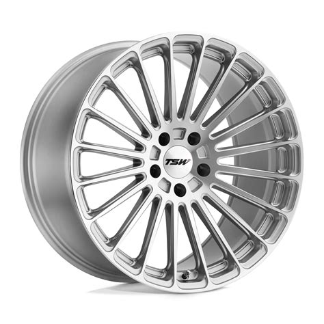 Tsw Turbina Titanium Silver W Mirror Cut Face 18x85 15 5x120