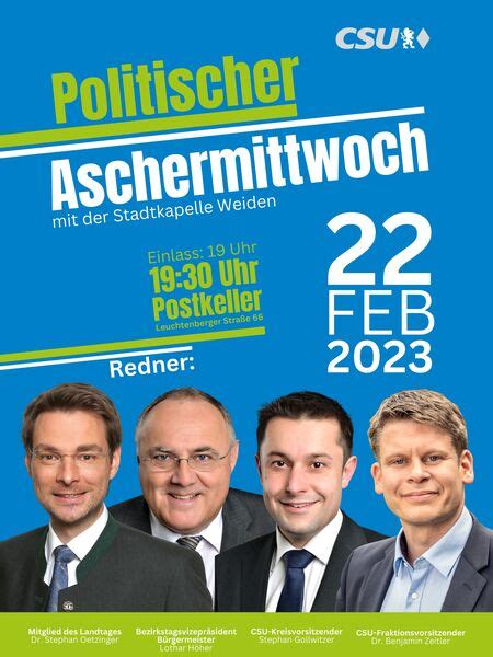 Politischer Aschermittwoch 2023 CSU