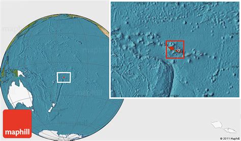 Satellite Location Map of Samoa, highlighted continent