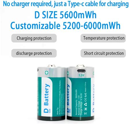 A Grade D Size Cell Lithium Ion Batteries Pack Rechargeable Battery ...