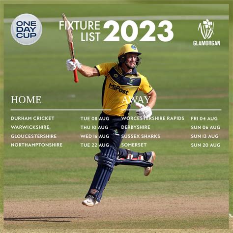 2023 Glamorgan Fixtures Announced | Glamorgan Cricket News