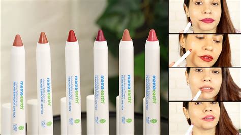 NEW Mamaearth Hydra Matte Crayon Transfer Proof Lipstick Review Lip