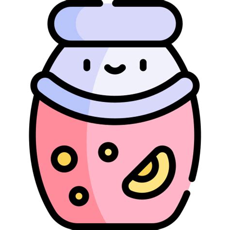 Agua Fresca Kawaii Lineal Color Icon