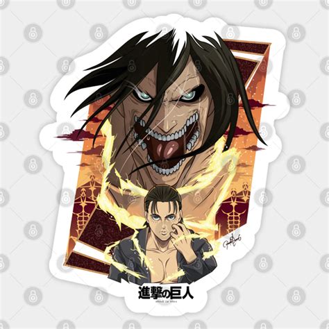 Eren Jaeger Attack On Titan Sticker Sold By Ícaro Silva Sku