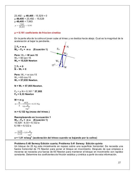 Leyes De Newton Ejercicios Resueltos