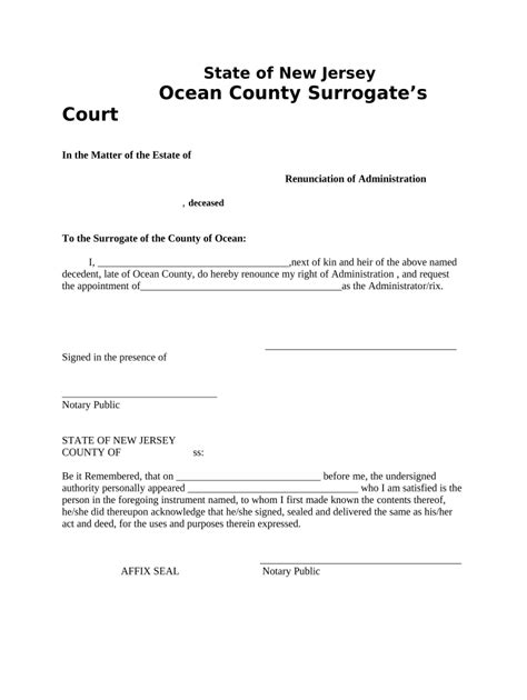 Ocean County Surrogate Court Prntbl Concejomunicipaldechinu Gov Co