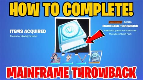 NEW How To Complete The MAINFRAME THROWBACK QUESTS In Fortnite