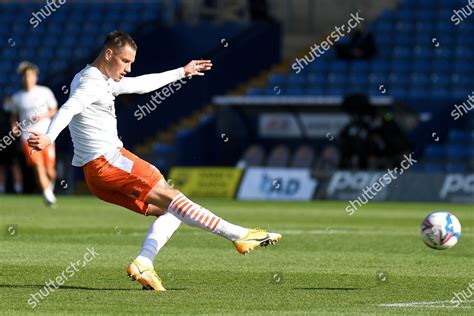 Blackpool Forward Jerry Yates 9 Takes Editorial Stock Photo - Stock ...