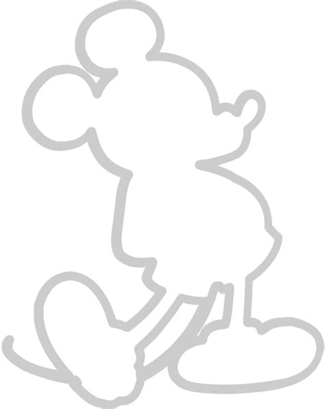 Mickey mouse outline 36663199 Vector Art at Vecteezy