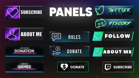 Twitch Panel Design on Behance