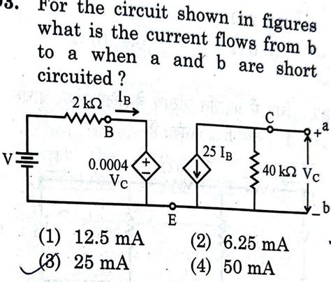 Answered For The Circuit Shown In Figures What Is The Current Flows