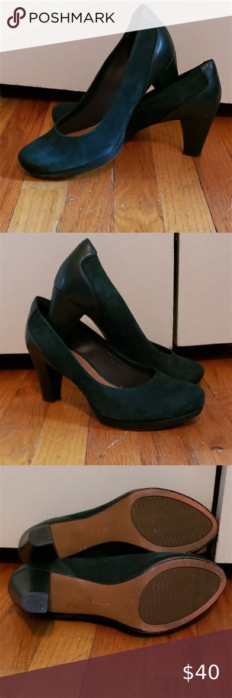 Emerald Green 85 Leather Pumps In 2020 Leather Pumps Green Suede