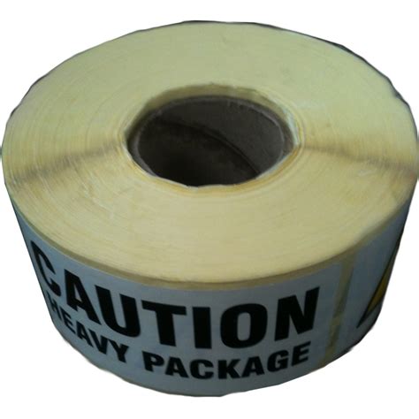 Caution Heavy Package Label Packability