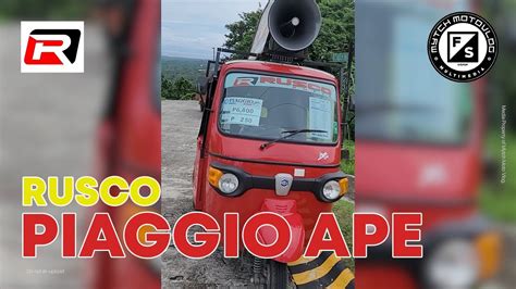 Rusco Piaggio Ape 2023 Walkaround Youtube