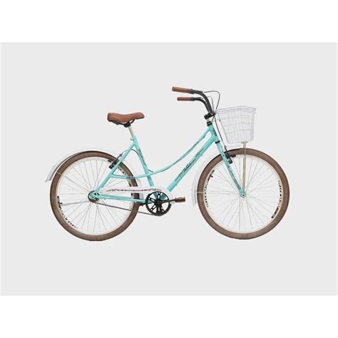 Bicicleta Feminina Retro Marchas Cestinha E Tampa Vintage