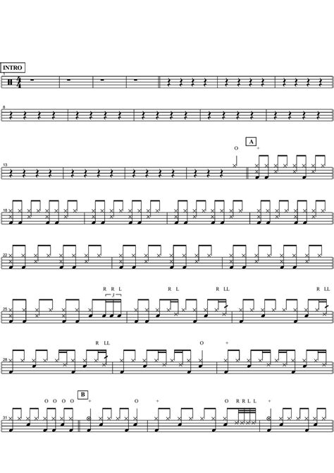 Red Hot Chili Peppers Otherside Sheet By Copydrum