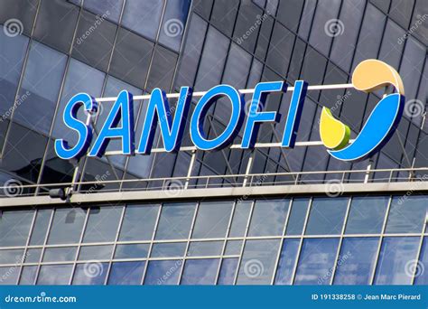 Sanofi Logo On A Wall Editorial Image | CartoonDealer.com #111349226