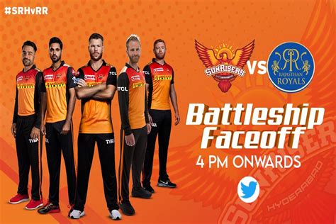 Ipl 2020 Rajasthan Royals Sunrisers Hyderabad Take On Each Other In