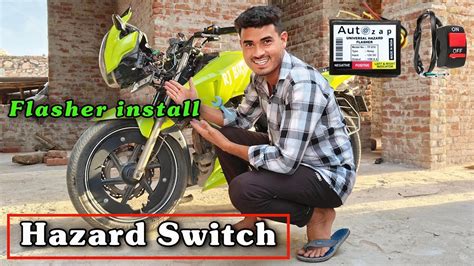 Bikes Me Indicator Flasher And Hazard Light Switch Kaise Install Kare