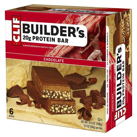 Clif Builder S Bar Chocolate Protein Bar 6 Count Chocolate Protein Bars Clif Bars Snickers