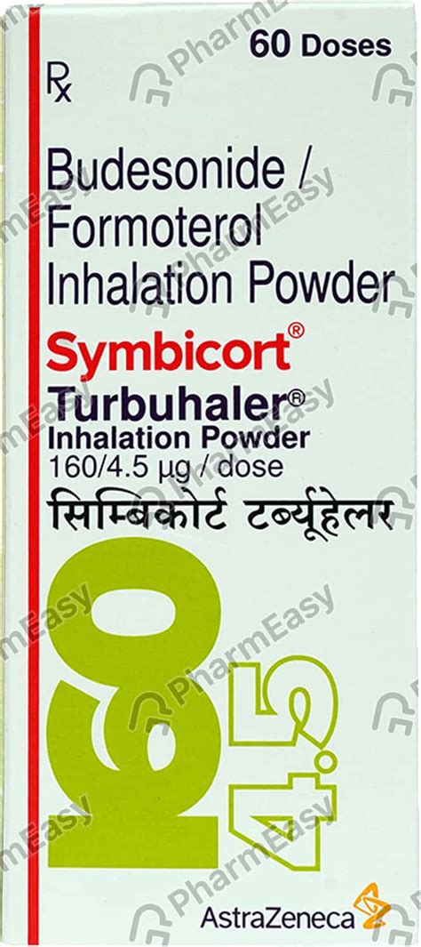 Symbicort 160 4 5mcg Box Of 60md Turbuhaler Uses Side Effects Price