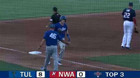 Tulsa S Raley Knocks Three Run Homer YouTube