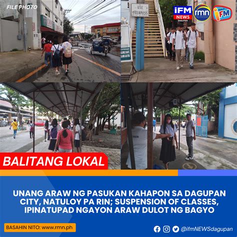 Unang Araw Ng Pasukan Kahapon Sa Dagupan City Natuloy Pa Rin