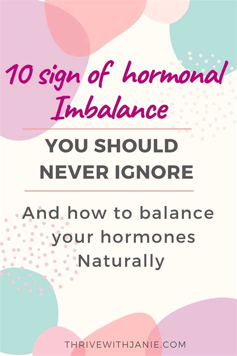 Signs and symptoms of hormonal imbalance – Artofit