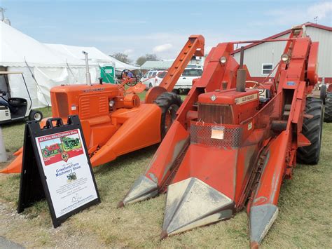 Allis Chalmers D With Corn Picker On Right Wd With Corn Picker