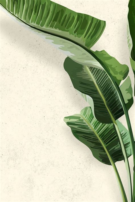 Download free vector of banana tree background wallpaper vector green ...