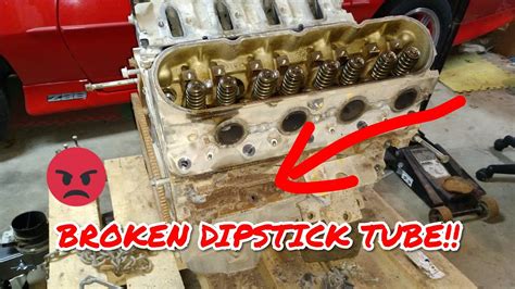 EXTRACTING A BROKEN DIPSTICK TUBE Chevy 5 3 YouTube