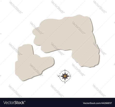 Island map Royalty Free Vector Image - VectorStock