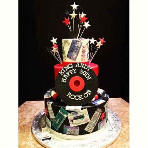 Rock And Roll Birthday Cake Rock And Roll Birthday 50th Birthday Cakes For Men Birthday Cakes