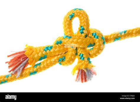 Slipped sheet bend basic sailing knot Stock Photo - Alamy