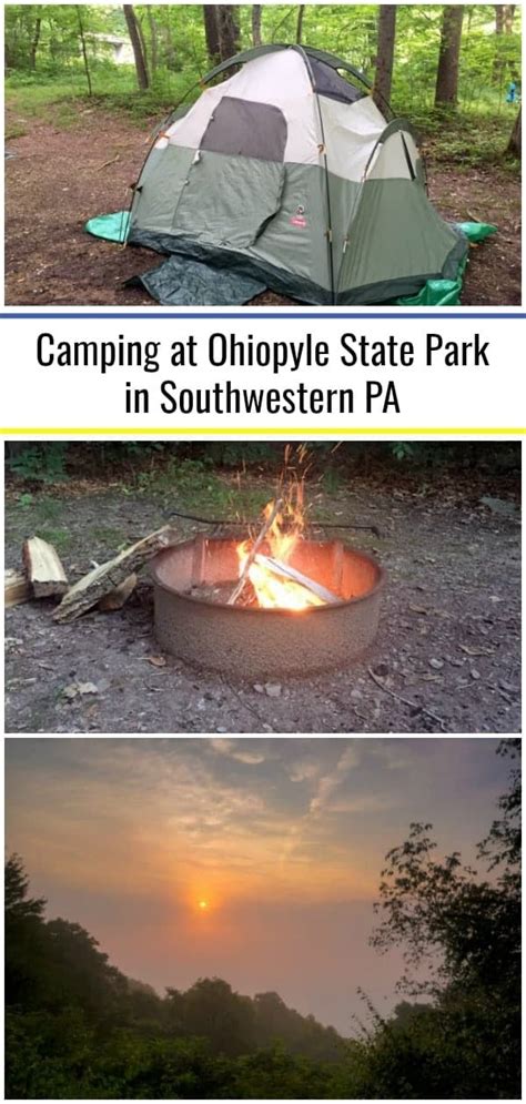 Camping in Ohiopyle State Park in Southwestern Pennsylvania