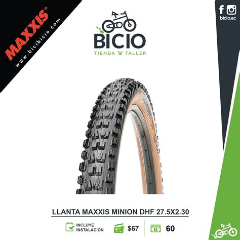 Llanta Maxxis MINION DHF 27 5 X 2 30 Bicio Tienda Taller De Bicicletas