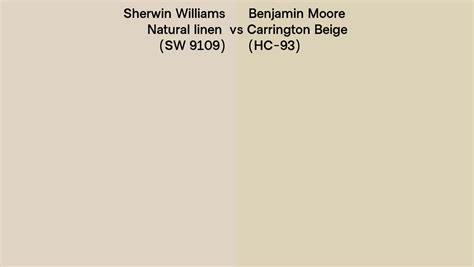 Sherwin Williams Natural Linen Sw Vs Benjamin Moore Carrington