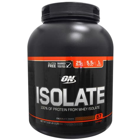 Optimum Nutrition Isolate 100% Whey Protein Isolate Chocolate Shake