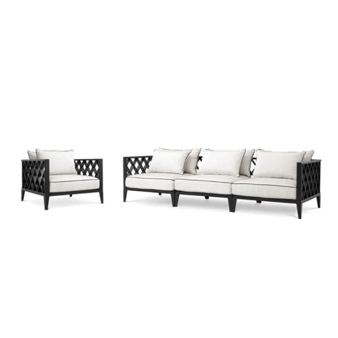 Eichholtz Outdoor Sofa Set Ocean Club Black