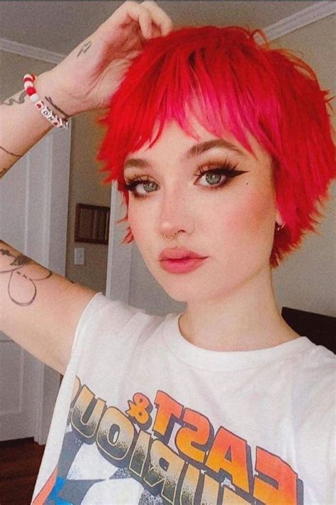 30 Edgy Shag Haircut Ideas For A Wild Style Pink Short Hair Short Hair