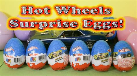 Opening 15 Hot Wheels Car Toys And Surprise Eggs With The Assistant Youtube