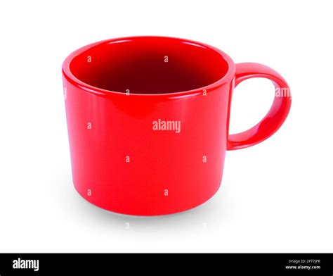 Empty Cup On White Background Stock Photo Alamy