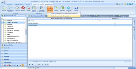 Nexus Analist Repartizare Cheltuieli Pe Centre De Profit